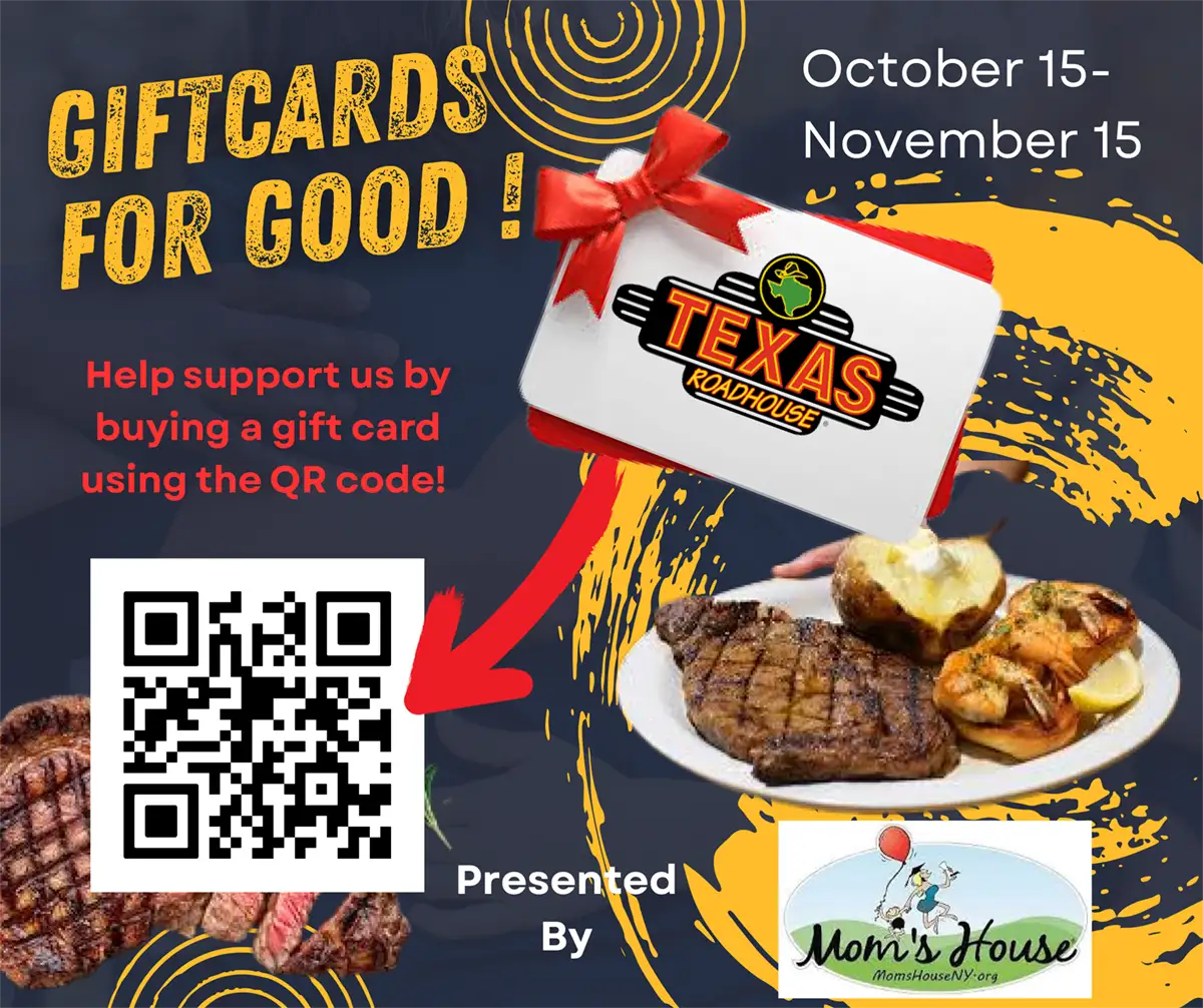 Texas Roadhouse Gift Card Fundraiser - October 15 to November 15, 2025