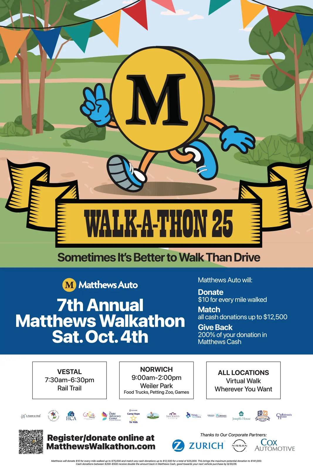 Walk-a-thon to Benefit Mom’s House on October 4, 2025